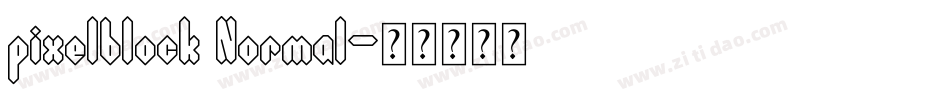 pixelblock Normal字体转换